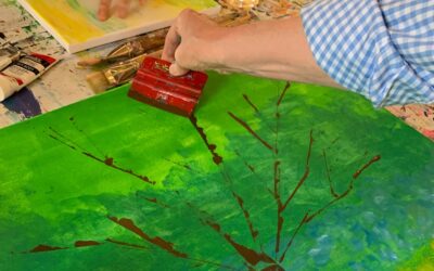 Mut, Farbe und inspirierende Techniken auf Leinwand gebannt